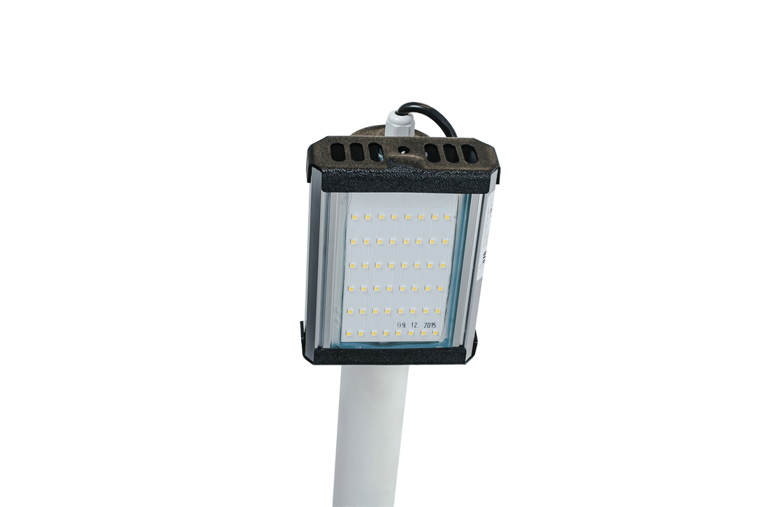 110 - Установка светодиодного светильника на столб